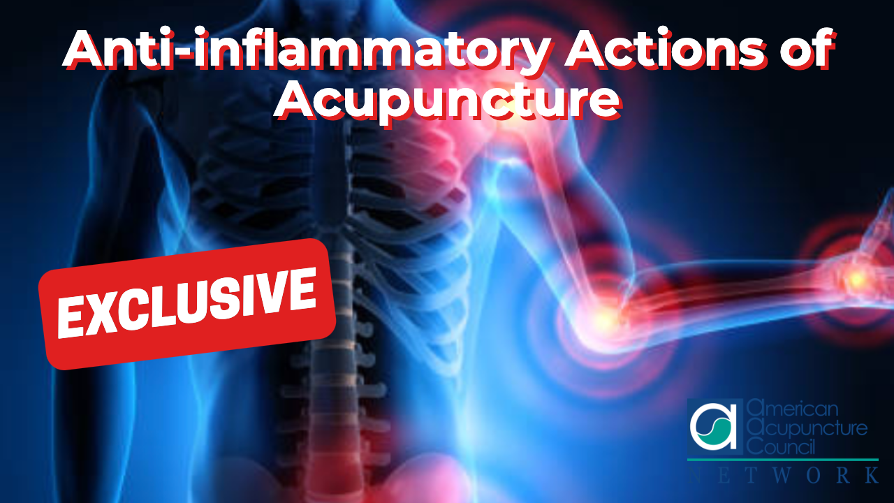Anti-inflammatory Actions of Acupuncture
