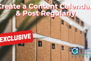 Create a Content Calendar & Post Regularly